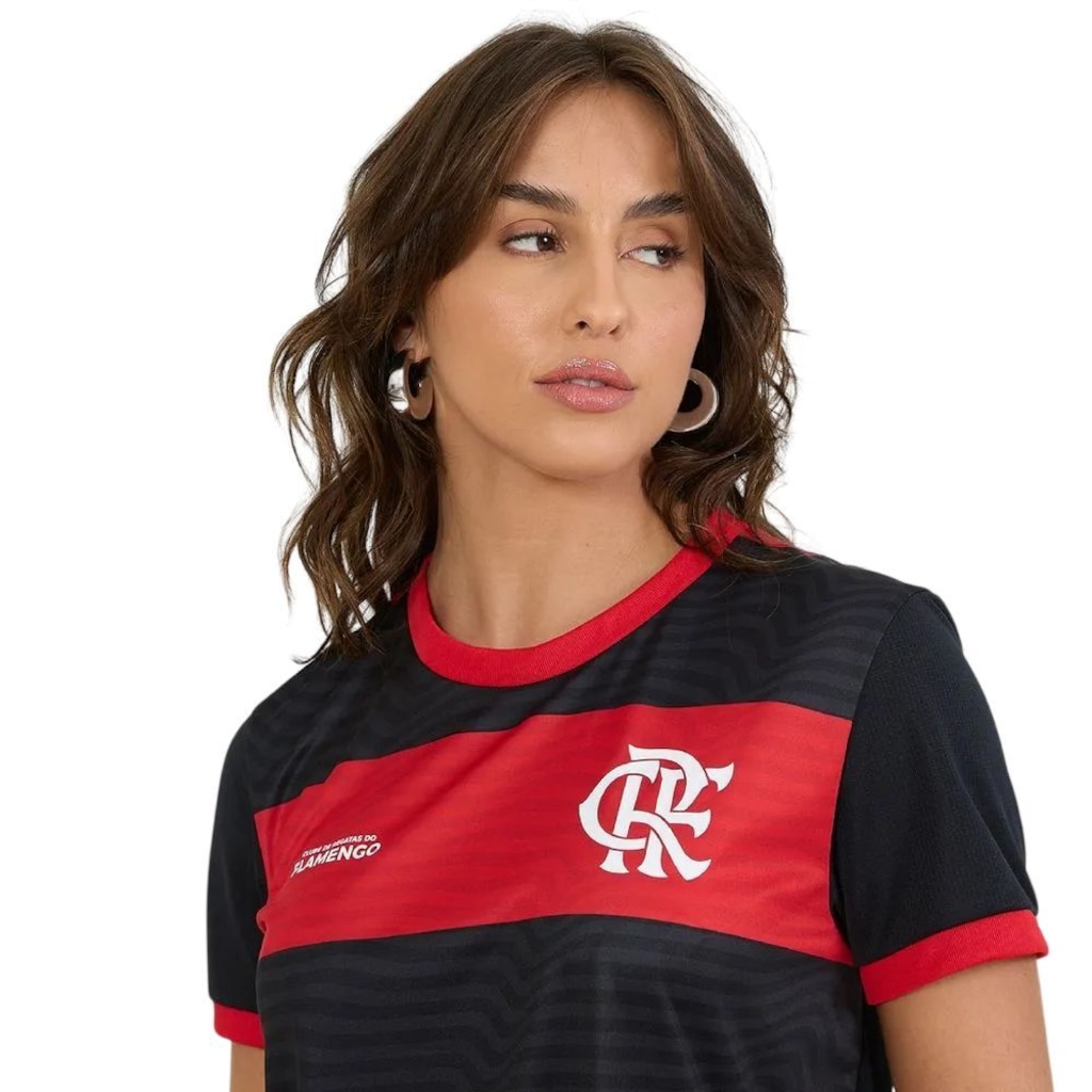 Imagem 4 do produto Camiseta do Flamengo Emoção Braziline Feminina
