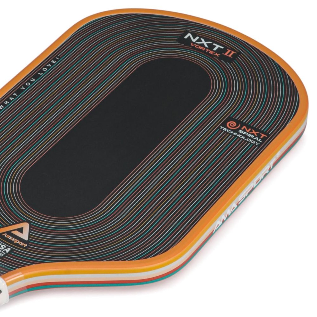 Imagem 3 do produto Raquete Unissex De Pickleball Ama Sport NXT II Vortex Laranja
