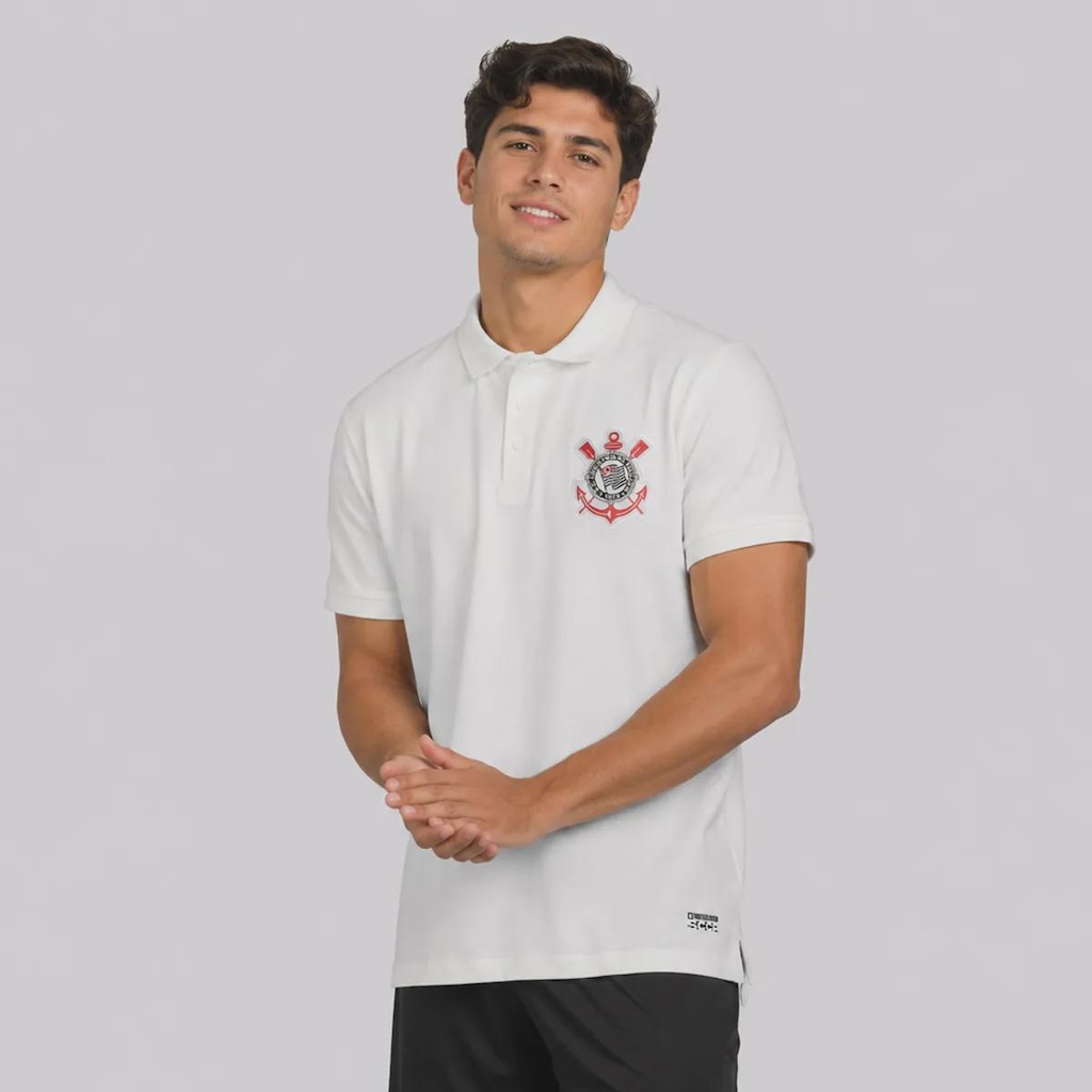 Imagem 1 do produto Camisa Polo do Corinthians SCCP Escudo Masculina