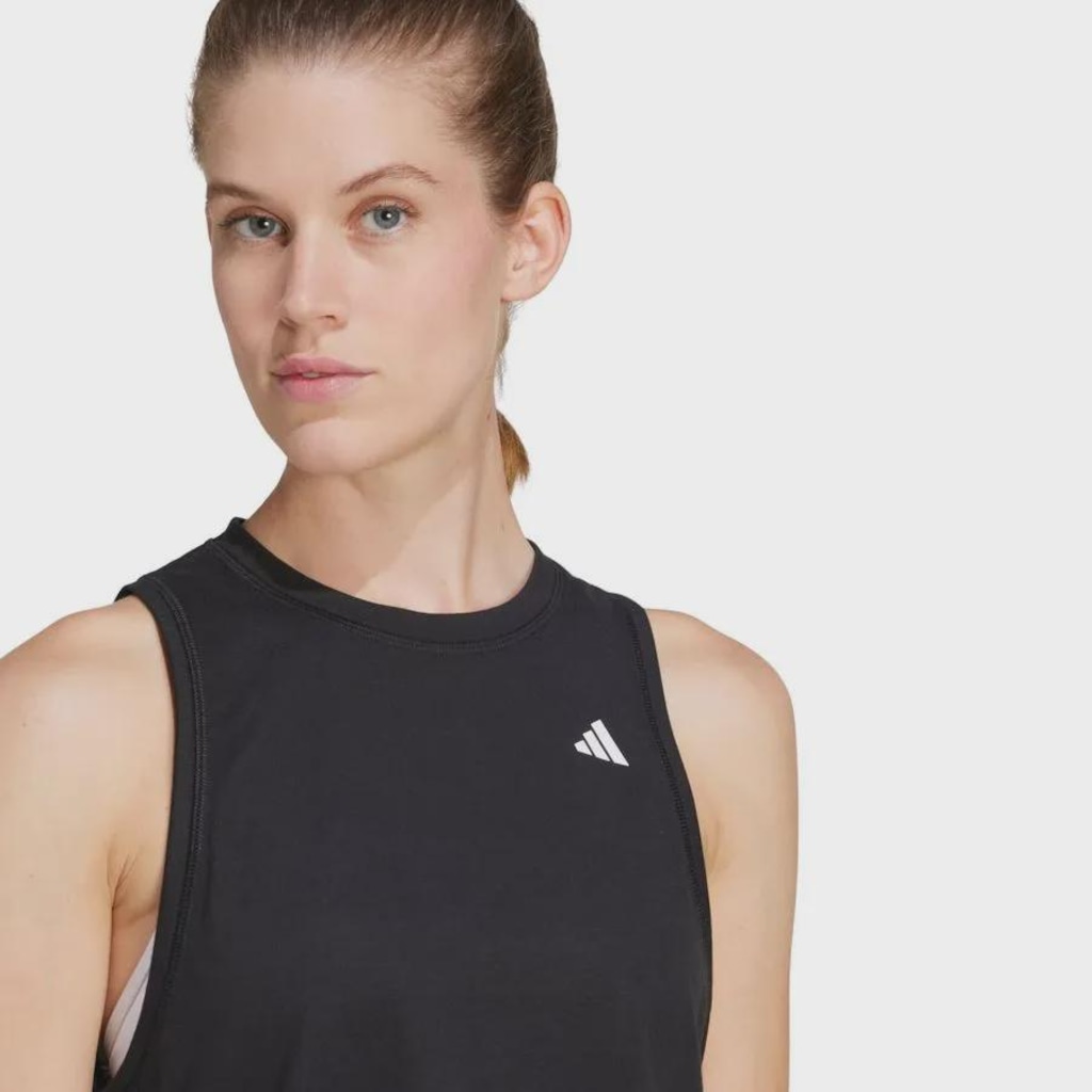 Imagem 3 do produto Camiseta Regata Feminina adidas Boxy Treino Train Essentials