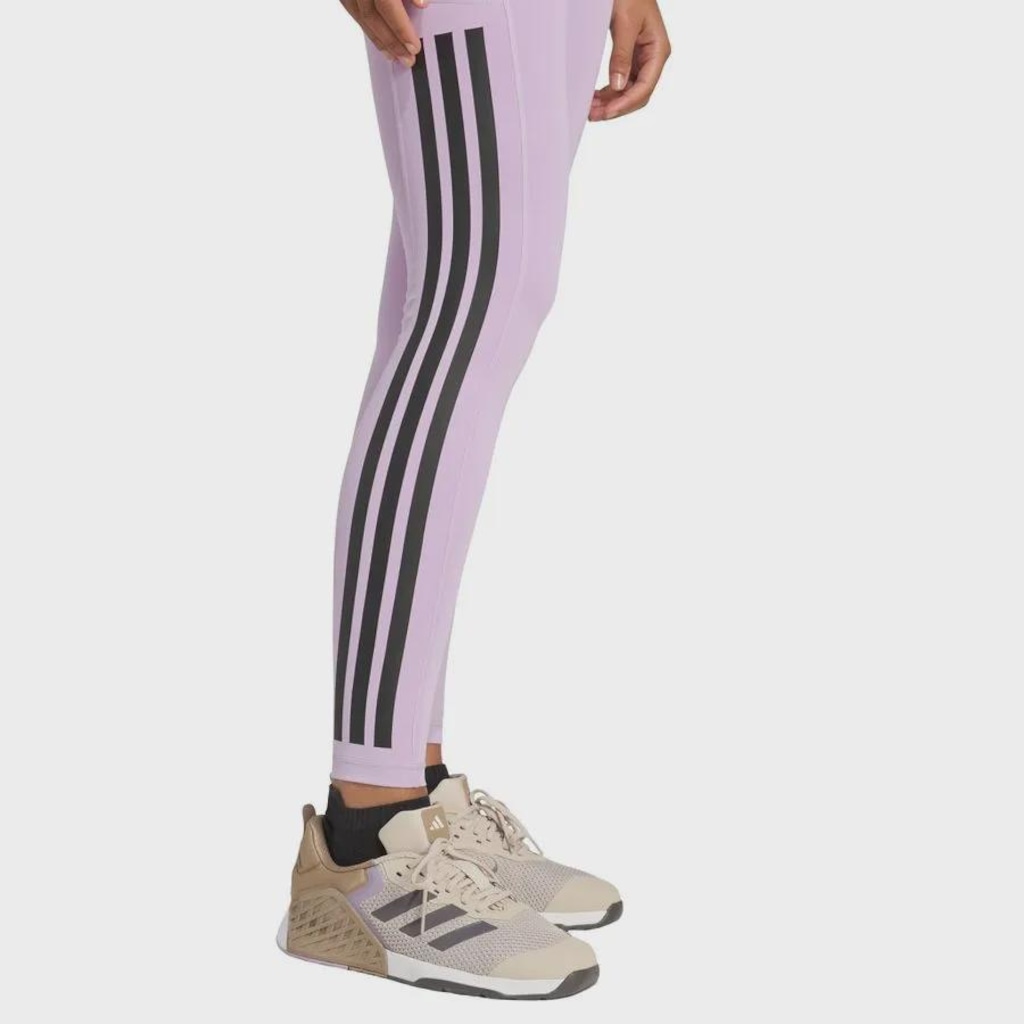 Imagem 4 do produto Calça Legging adidas Optime 3 Listras Feminina