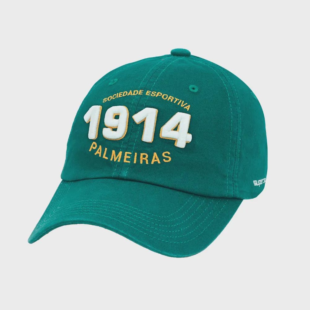 Imagem 2 do produto Boné Adulto Supercap do Palmeiras 1914 Aba Curva