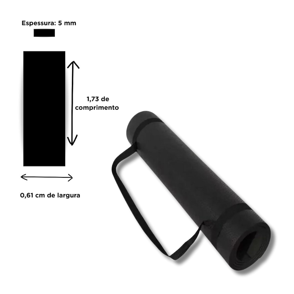 Imagem 3 do produto Kit Tapete 2 Blocos Best Fit Yoga Pilates Meditação Exercício Fitness