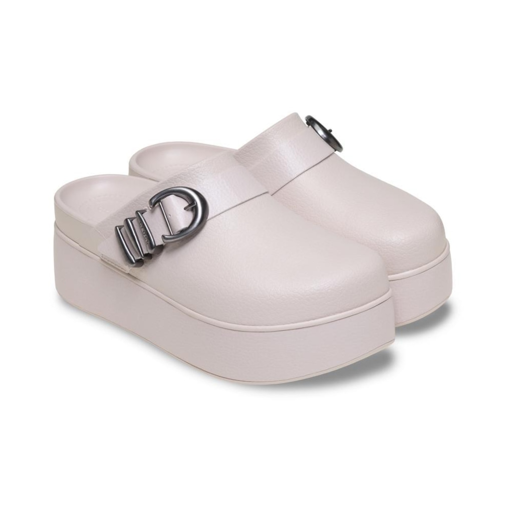 Imagem 3 do produto Sandália Crocs Dylan Platform Boho Buckle Clog Cocoa Cream - Unissex