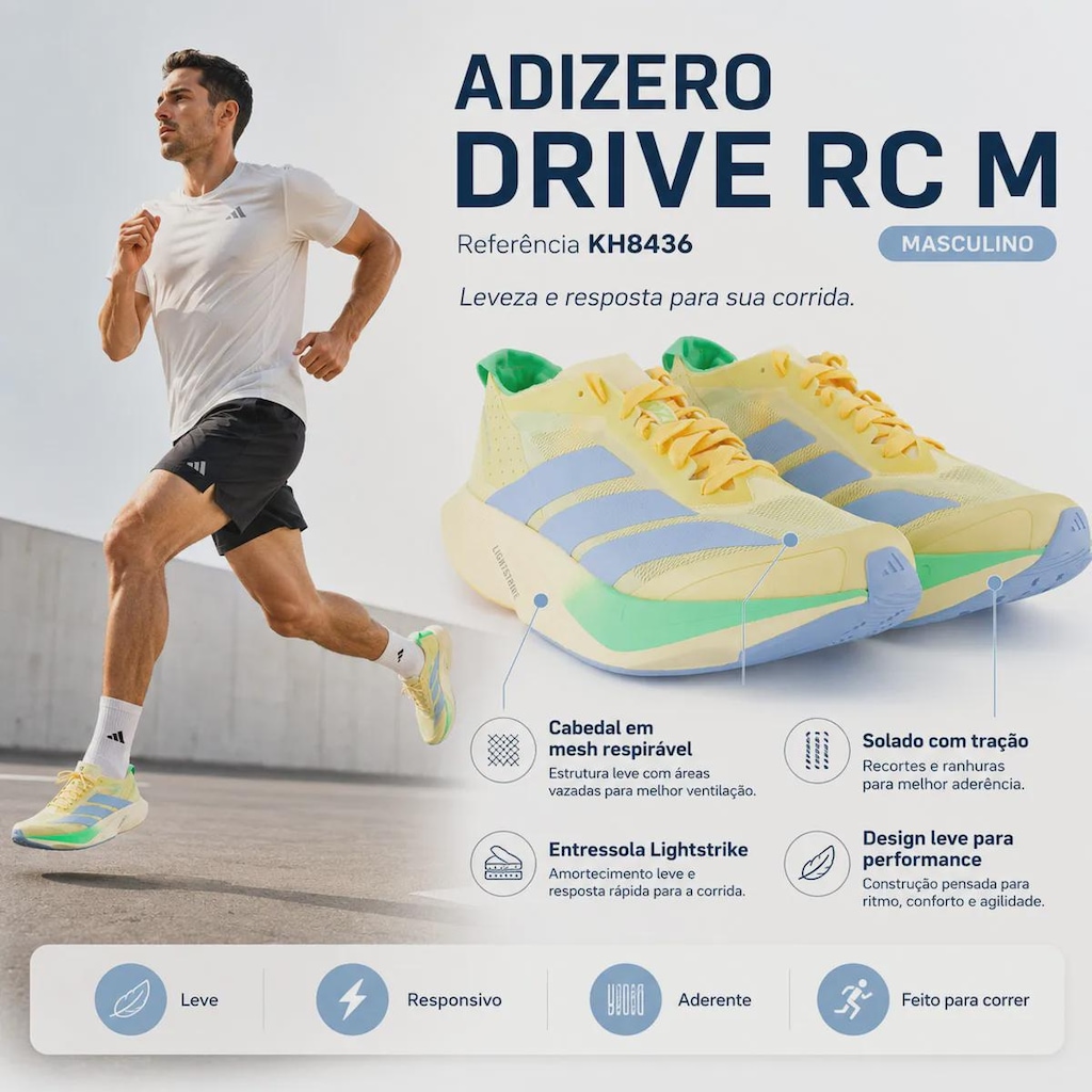 Imagem 4 do produto Tênis Masculino adidas Adizero Drive RC M