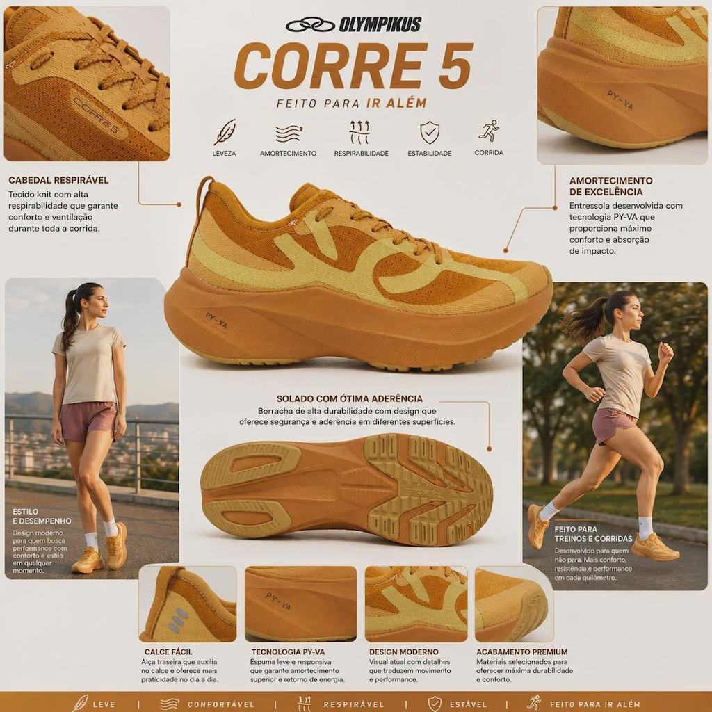 Imagem 4 do produto Tênis Feminino Olympikus Corre 5 Vanderlei