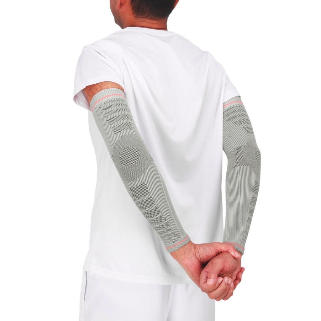 Imagem 3 do produto Protetor Unissex De Braço N1 Sport Cinza e Laranja