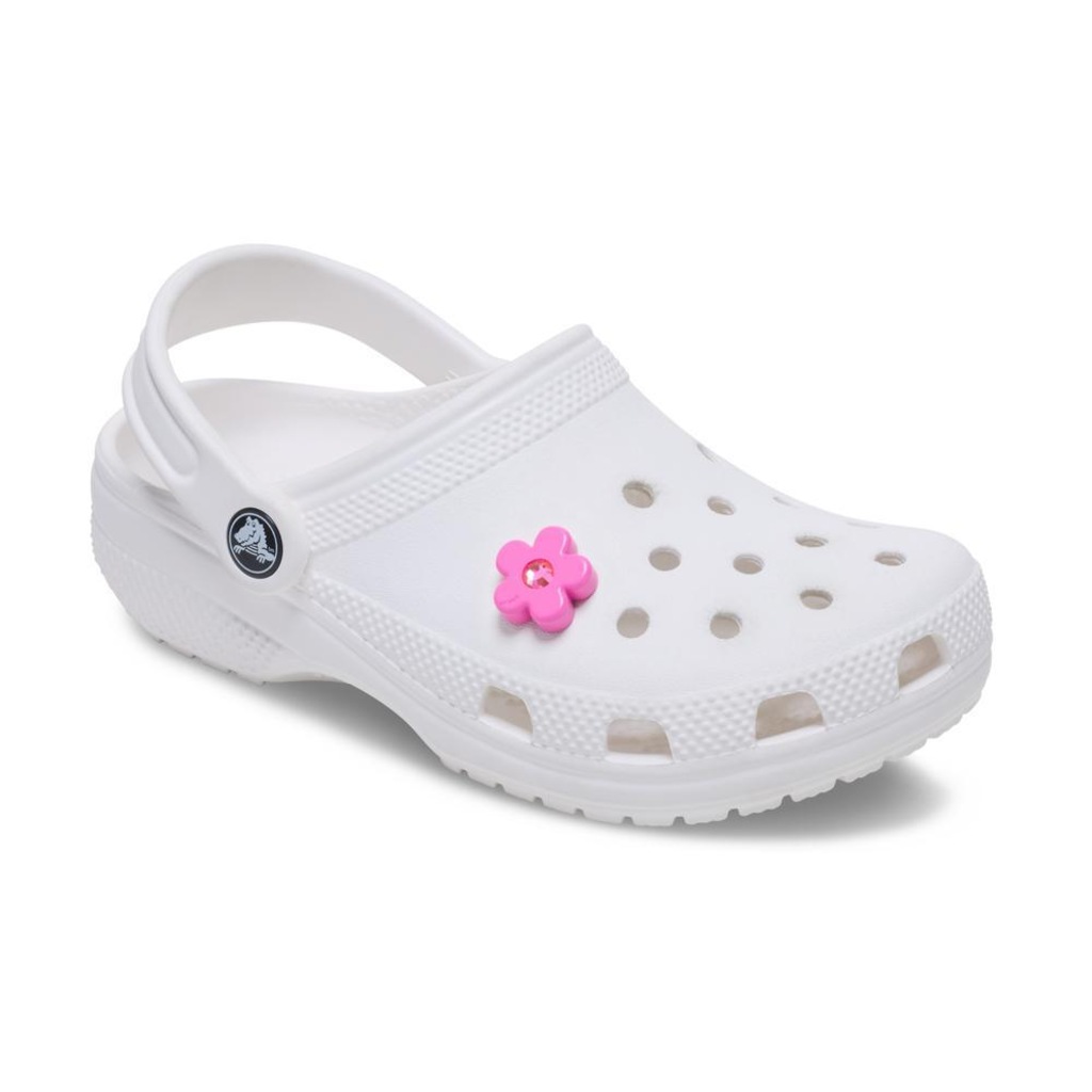 Imagem 2 do produto Jibbitz™ Crocs Flor Rosa Com Gema Único - Unissex