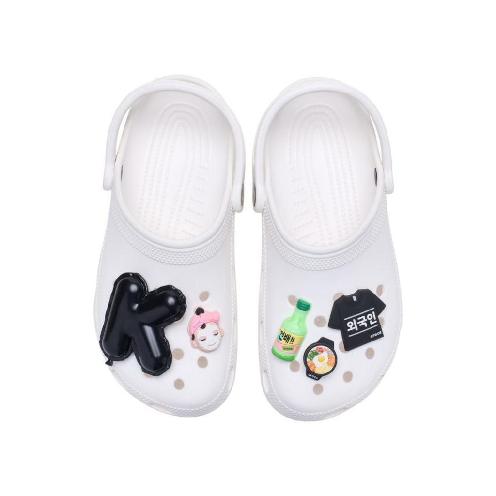 Imagem 3 do produto Jibbitz™ Crocs Essenciais Da Coreia Pack Com 5 Peças Único - Unissex