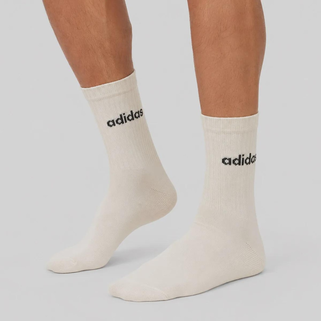 Imagem 1 do produto Kit 3 Pares de Meia Cano Alto adidas Linear Crew