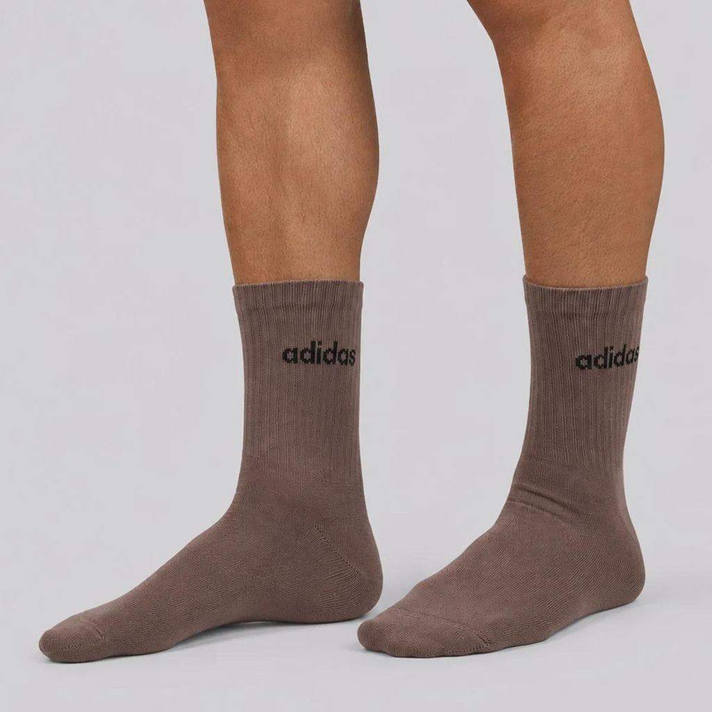 Imagem 5 do produto Kit 3 Pares de Meia Cano Alto adidas Linear Crew