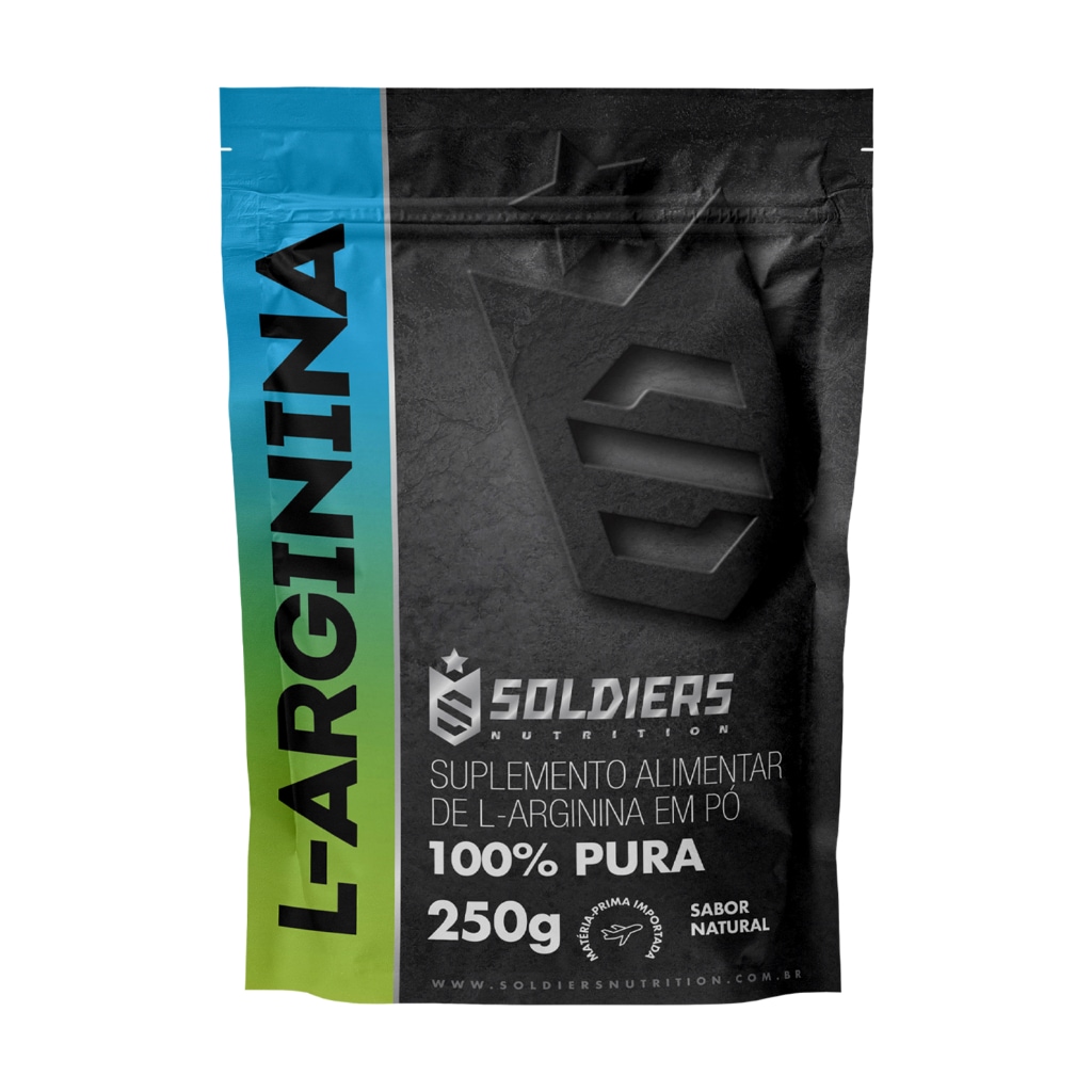 Imagem 1 do produto Arginina 250g 100% Pura Importada - Soldiers Nutrition