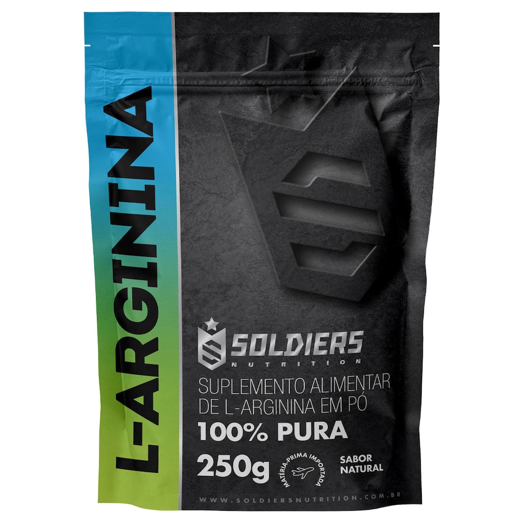 Imagem 4 do produto Arginina 250g 100% Pura Importada - Soldiers Nutrition