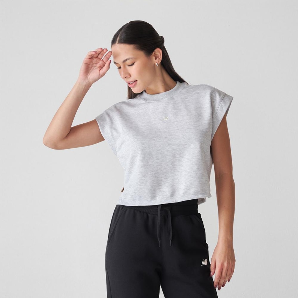 Imagem 2 do produto Camiseta New Balance French Terry Feminina