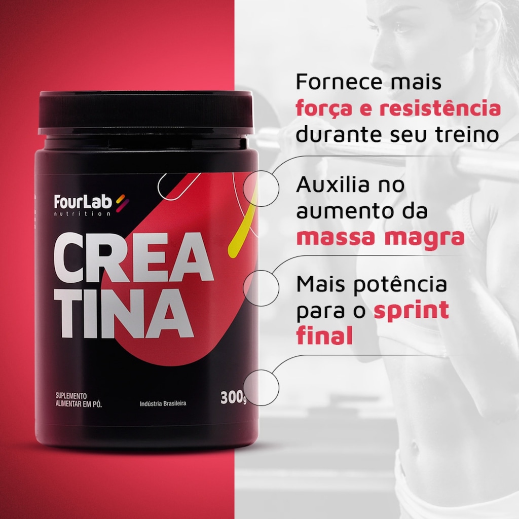 Imagem 3 do produto Creatina Monohidratada 100% FourLab 300g