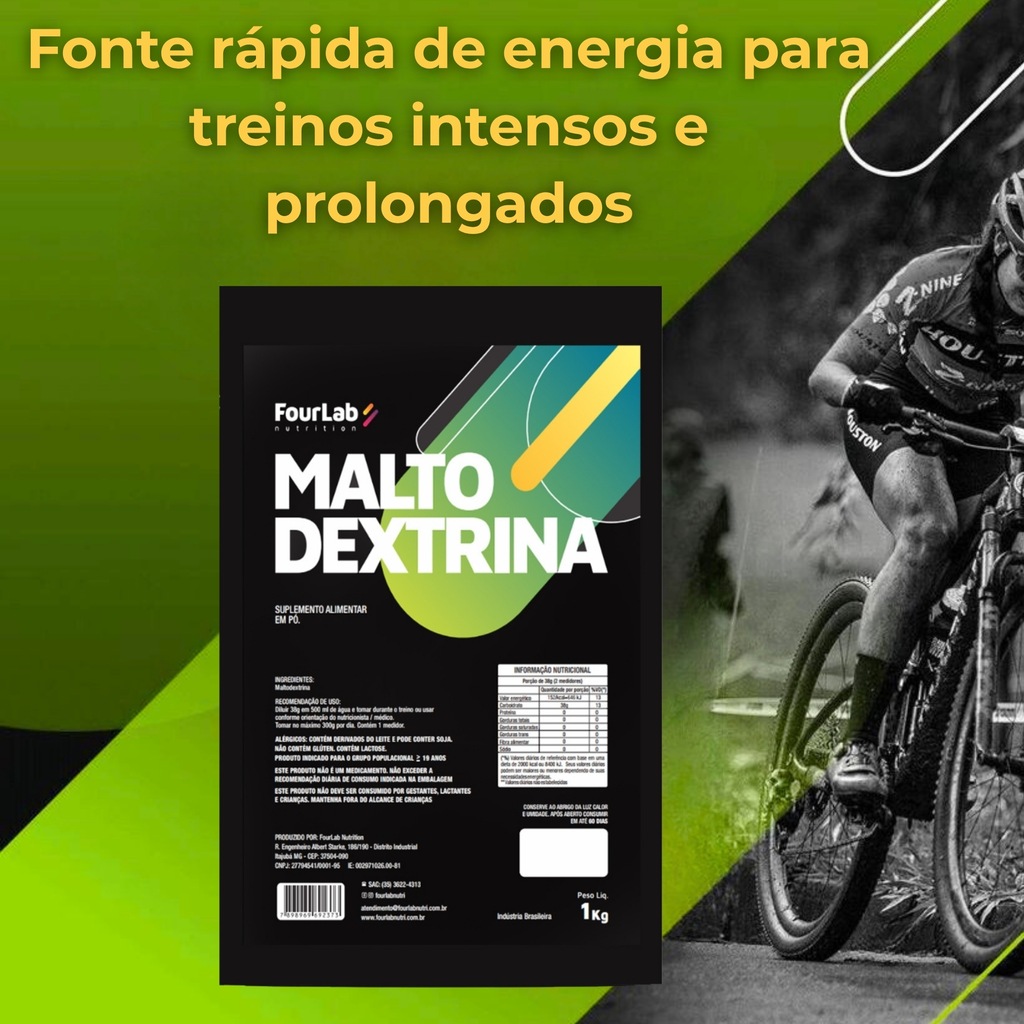 Imagem 3 do produto Maltodextrina FourLab 1kg Sem Sabor