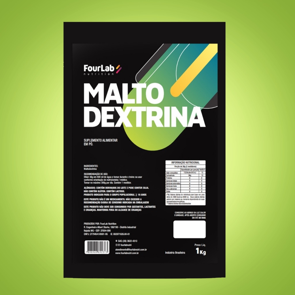 Imagem 4 do produto Maltodextrina FourLab 1kg Sem Sabor