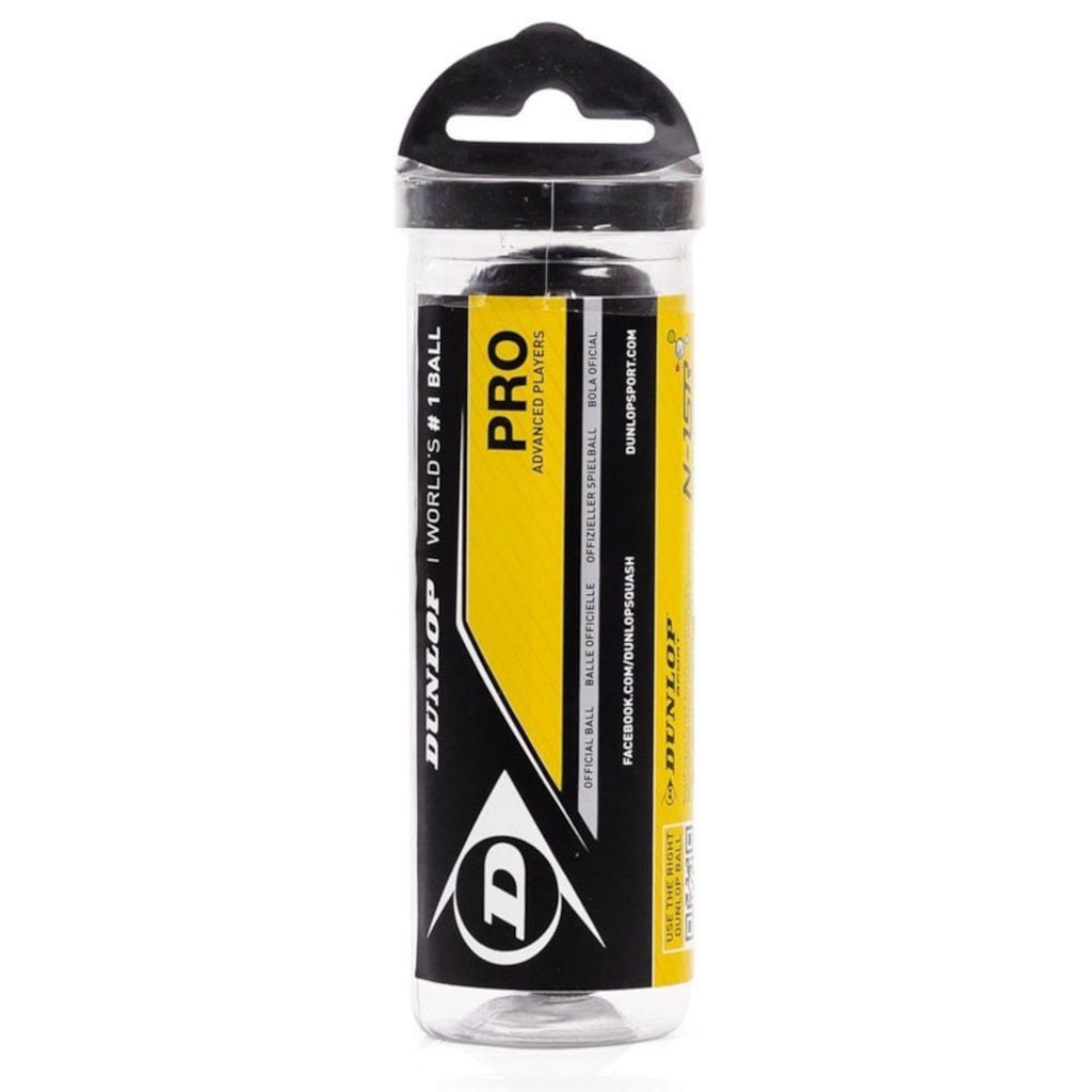 Imagem 1 do produto Tubo 3 Bolas Squash Dunlop Revelation Pro XX