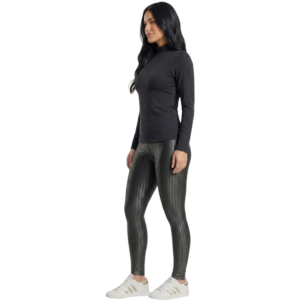 Imagem 2 do produto Conjunto Fitness Vekyo Feminino Blusa Térmica Proteção UV e Calça New Zig
