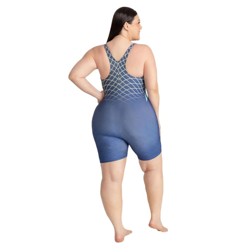 Imagem 4 do produto Maio Macaquinho Natação Trinys Estampado Plus Size