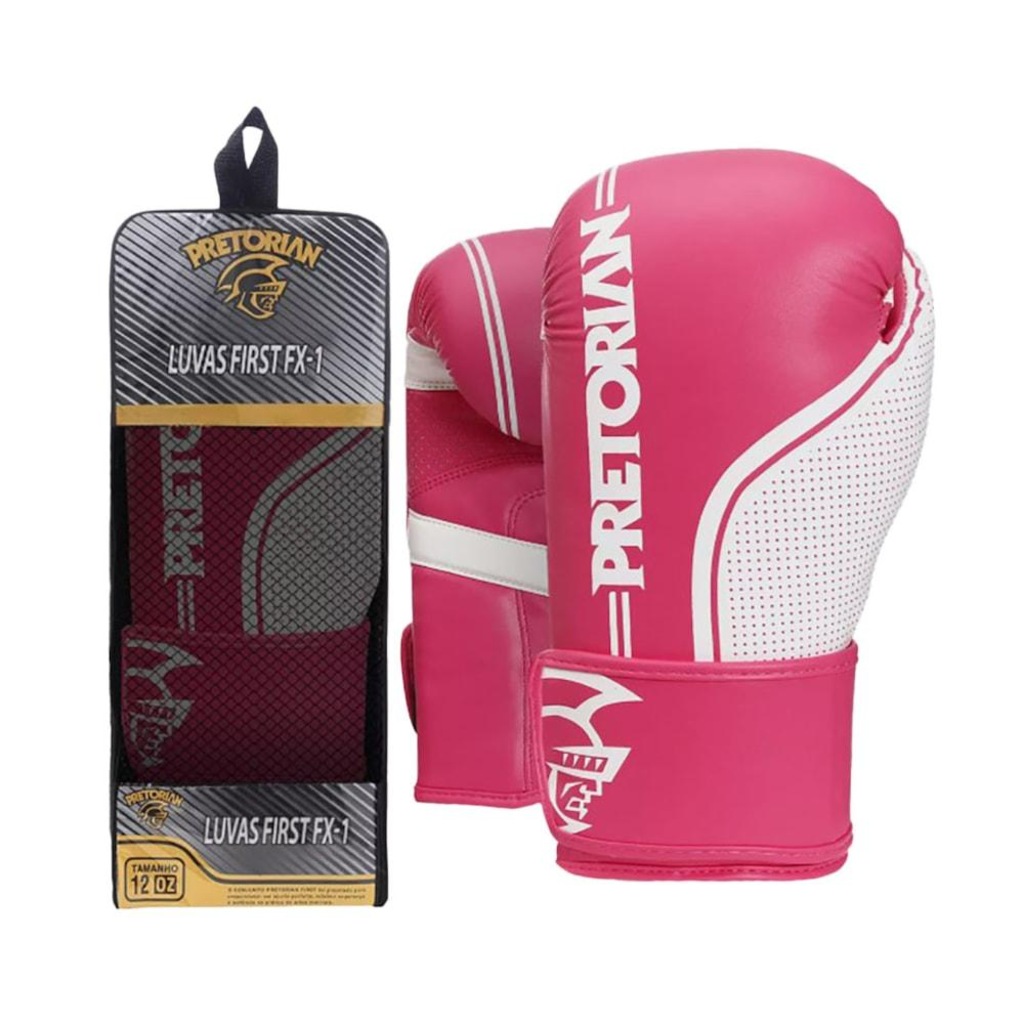 Imagem 5 do produto Kit Luva Boxe Pretorian First FX2 Luva+Faixas+Protetor Bucal Unissex