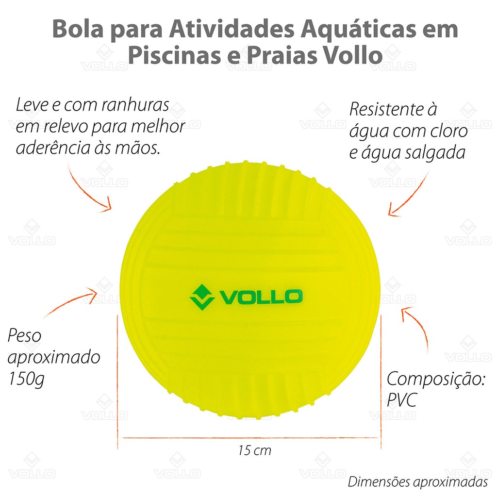 Imagem 2 do produto Mini Bola para Atividades Aquáticas em Piscinas e Praias Vollo