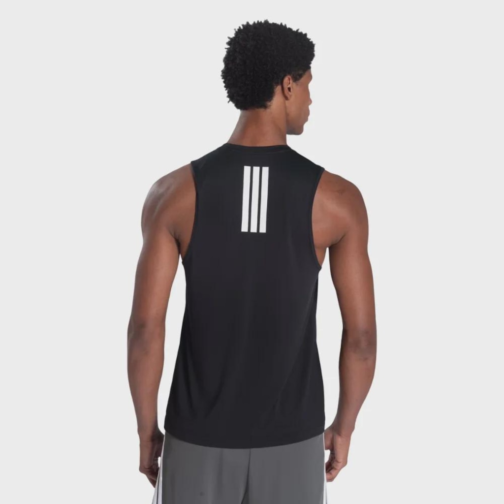 Imagem 2 do produto Camiseta Regata de Poliamida adidas Três Listras Masculina
