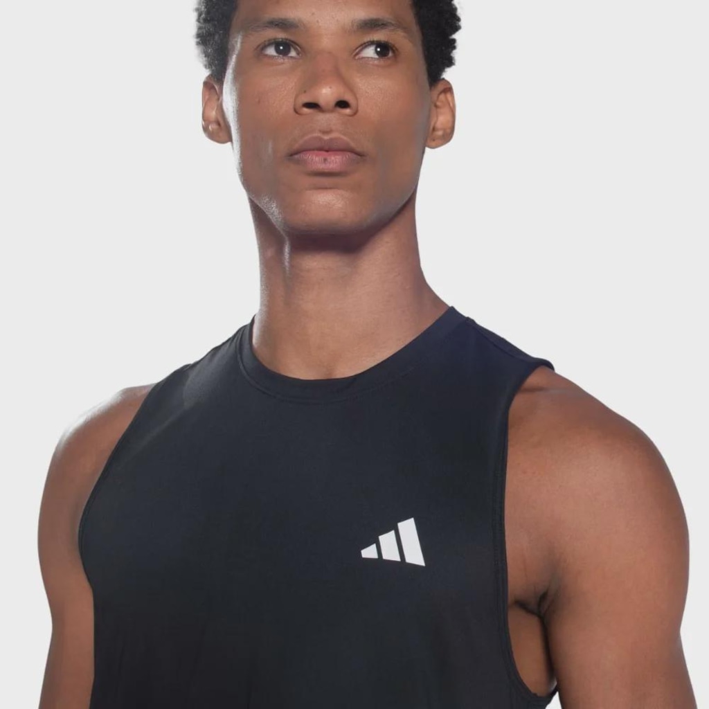 Imagem 3 do produto Camiseta Regata de Poliamida adidas Três Listras Masculina