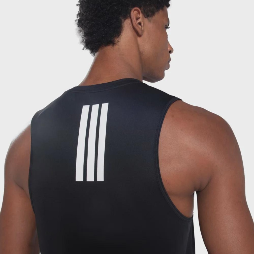 Imagem 4 do produto Camiseta Regata de Poliamida adidas Três Listras Masculina