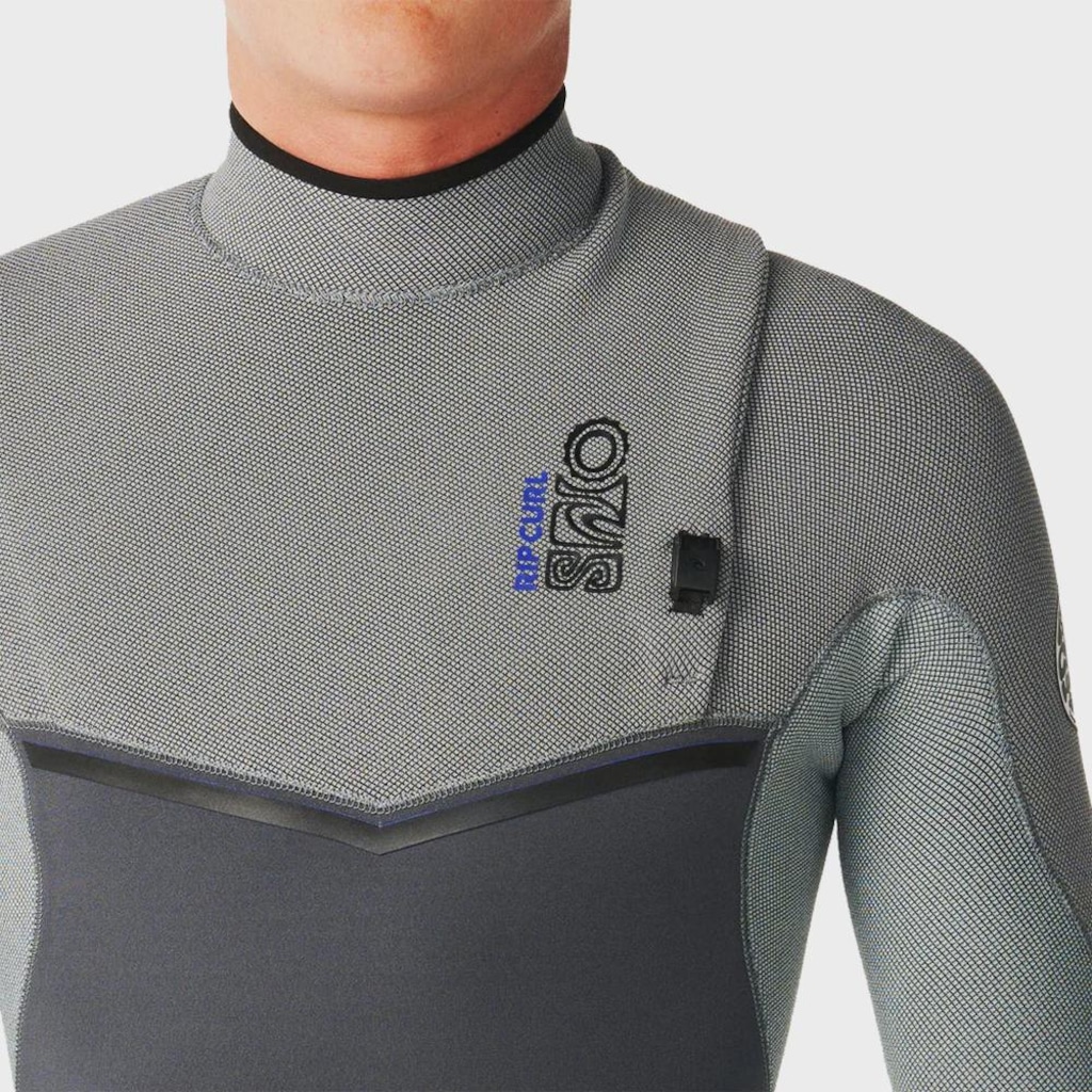 Imagem 5 do produto Long John Rip Curl E-Bomb 3/2 mm Zip Free Charcoal Grey Importado - Masculino