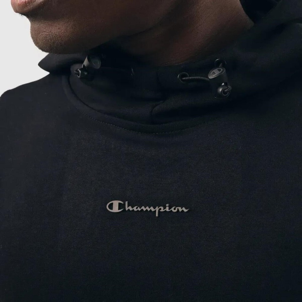 Imagem 3 do produto Blusão Moletom Champion Tech Com Capuz Mini Script Logo - Masculina