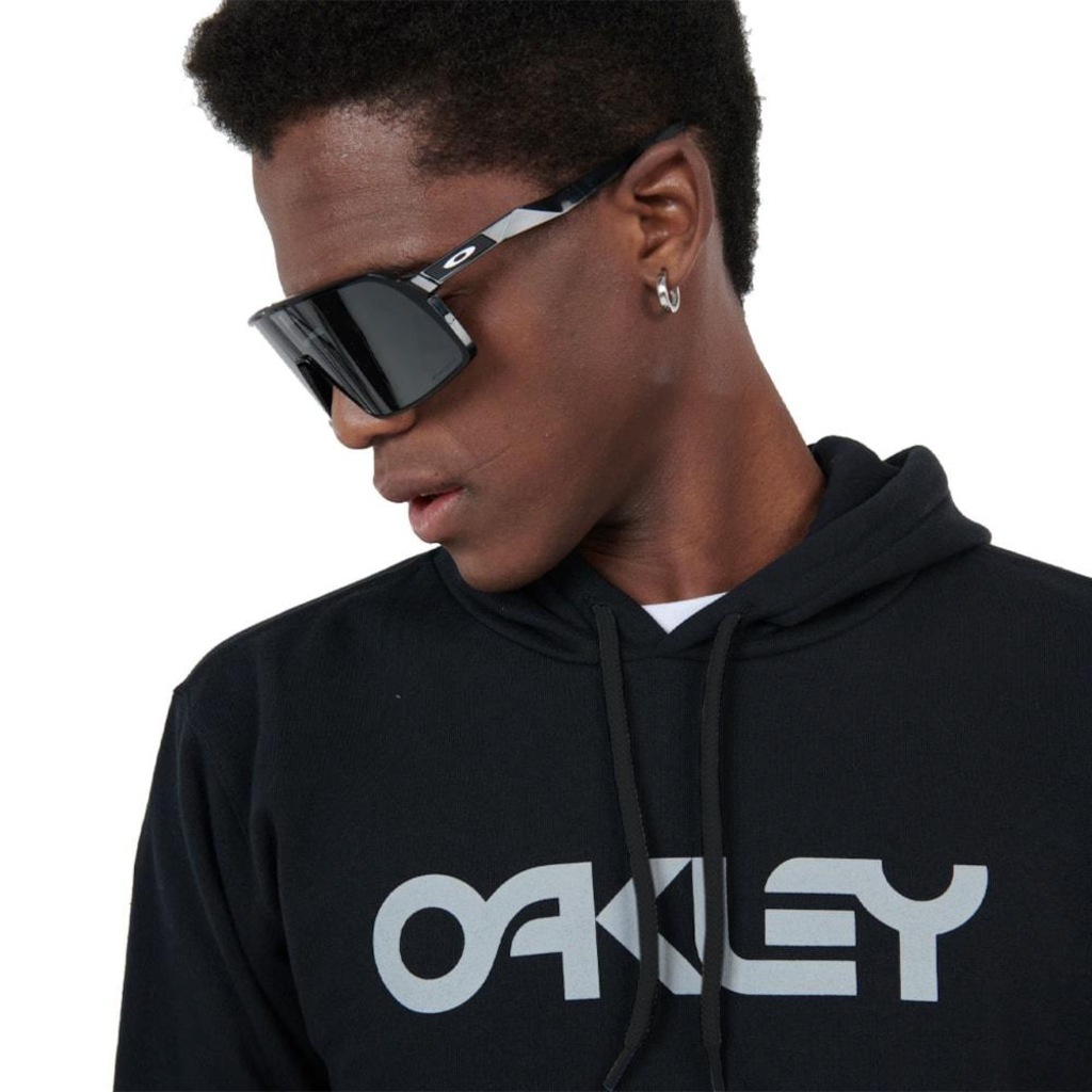 Imagem 3 do produto Blusão de Moletom Canguru Oakley B1B Hoodie Blackout Masculino