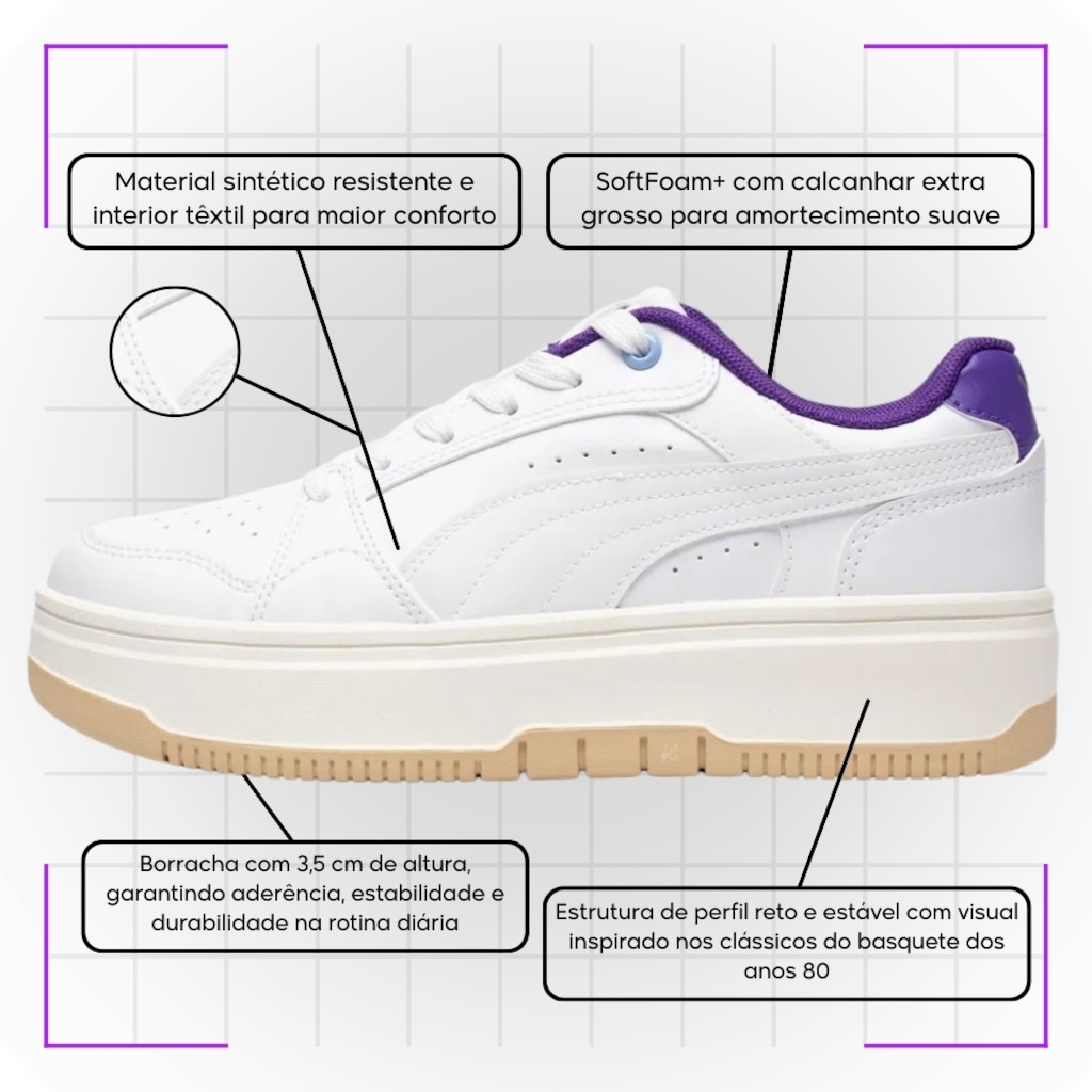 Imagem 5 do produto Tênis Feminino Puma Rebound Femme Low
