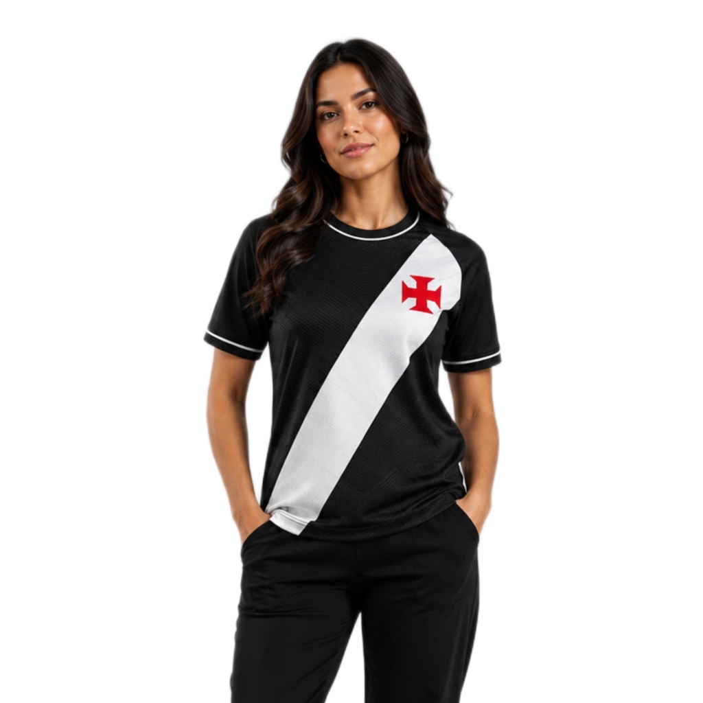 Imagem 2 do produto Camisa do Vasco da Gama Sou Raglan Braziline - Feminina