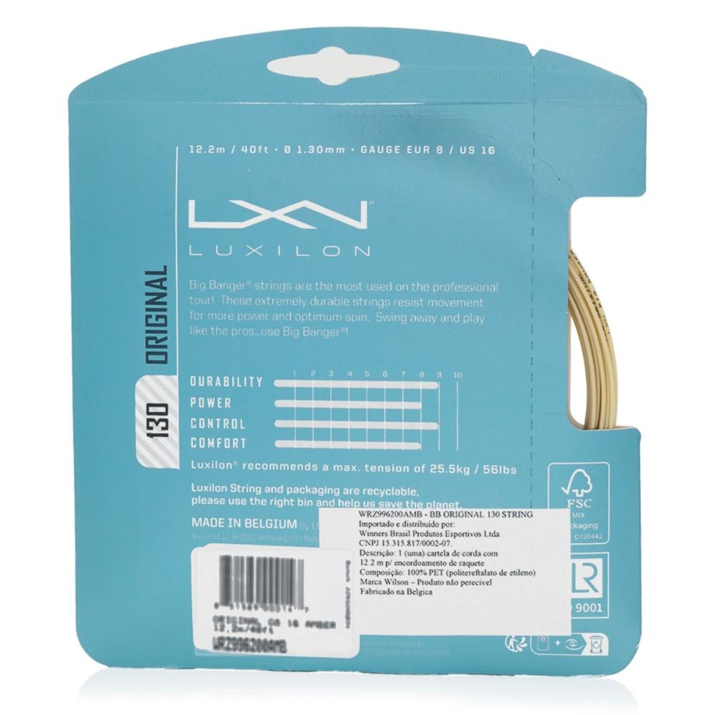 Imagem 2 do produto Corda Luxilon Alu Power 16 1.30 mm Champagne