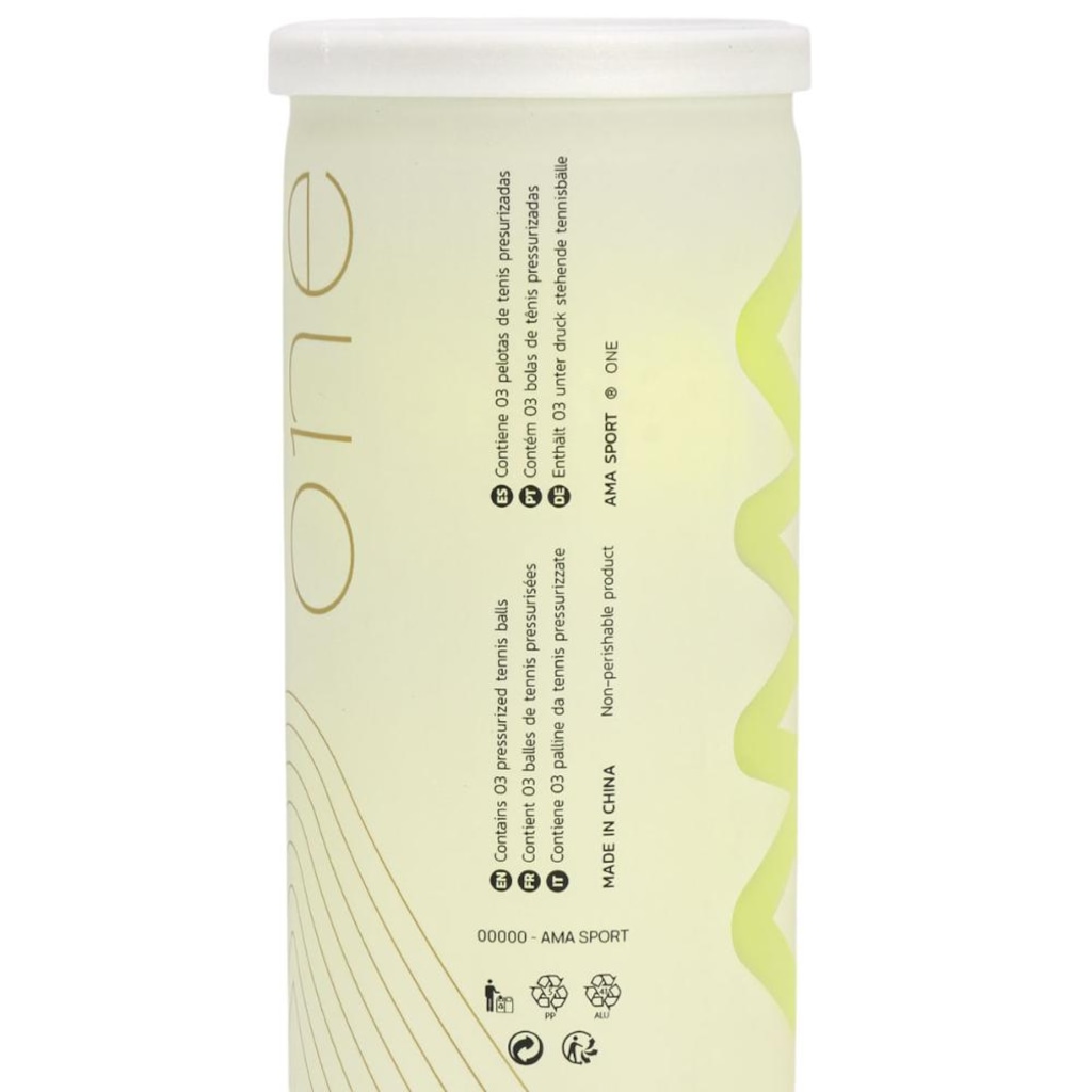 Imagem 3 do produto Bola de Tênis Ama Sport One - Pack com 03 Tubos