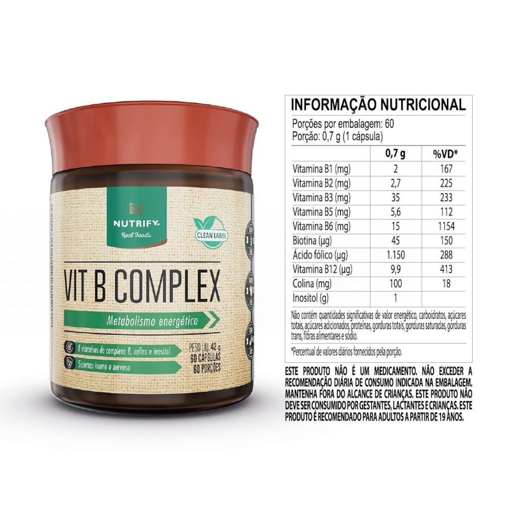 Imagem 4 do produto Vit B Complex Nutrify