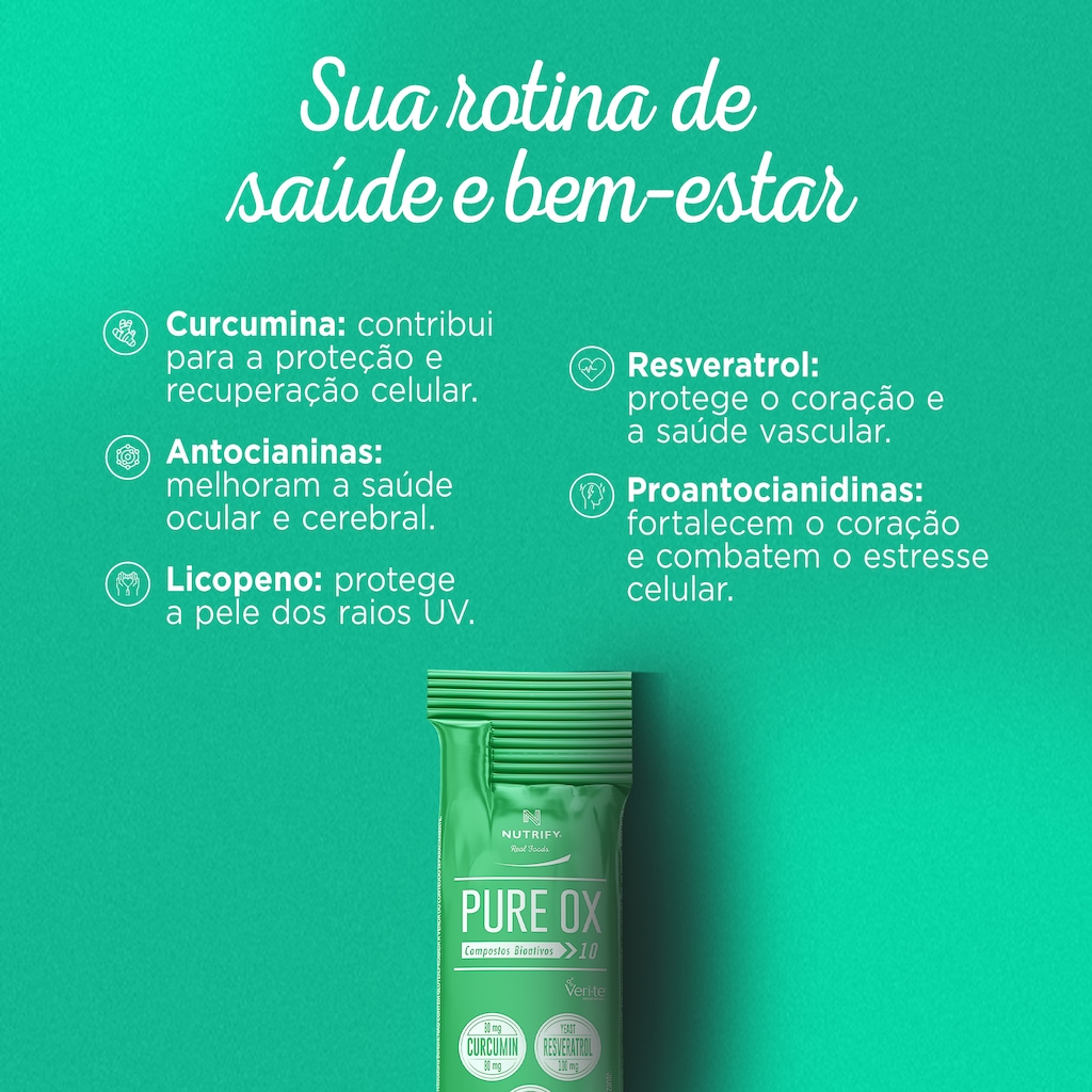Imagem 3 do produto Pure OX Suplemento Antioxidante Nutrify