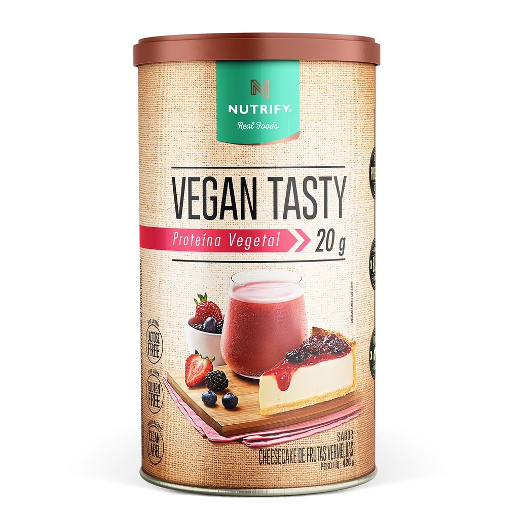Imagem 1 do produto Nutrify Vegan Tasty Proteína Vegetal em Pó - 420g