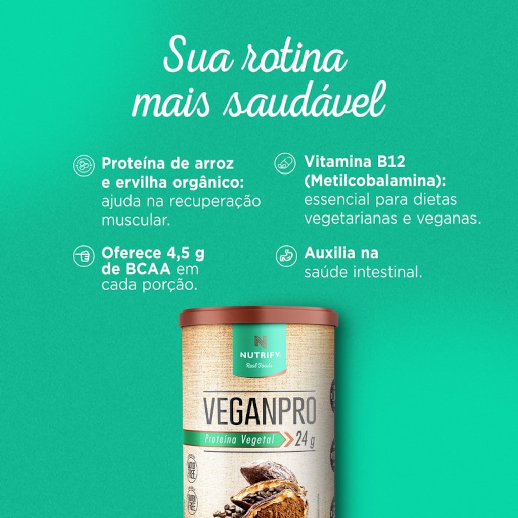 Imagem 4 do produto Nutrify Proteína Vegetal VeganPro 450g