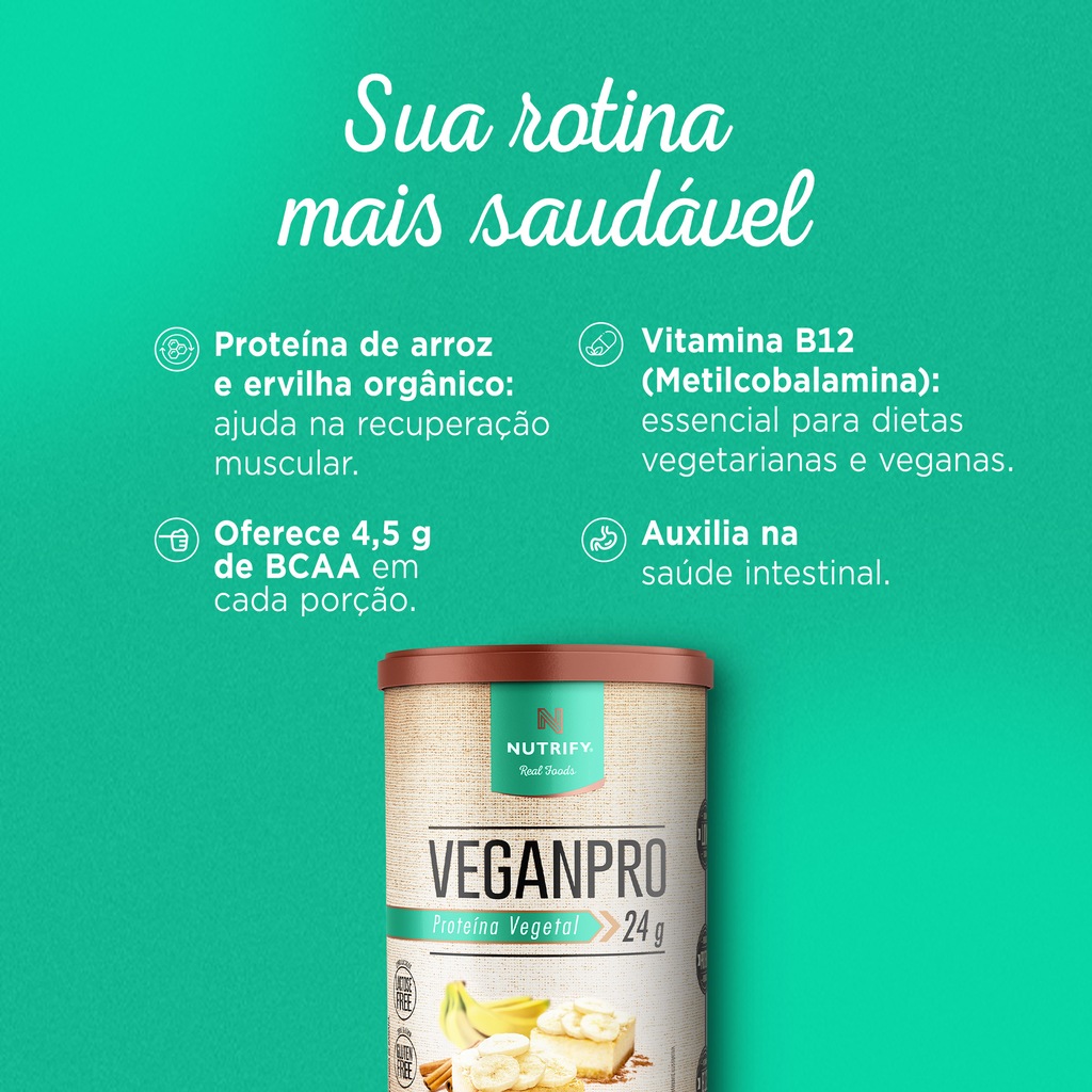 Imagem 4 do produto Nutrify Proteína Vegetal VeganPro 450g