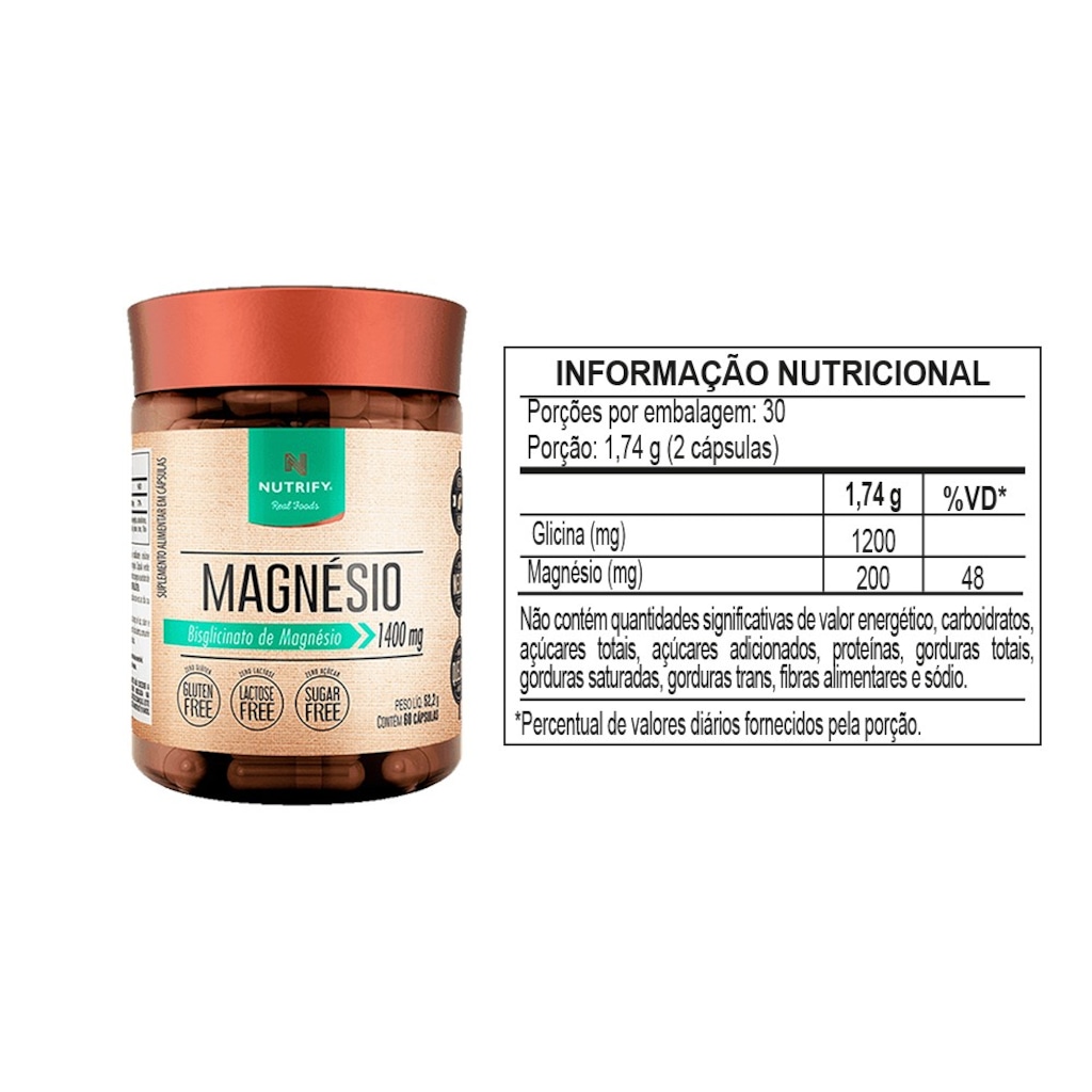 Imagem 2 do produto Magnésio bisglicinato Nutrify