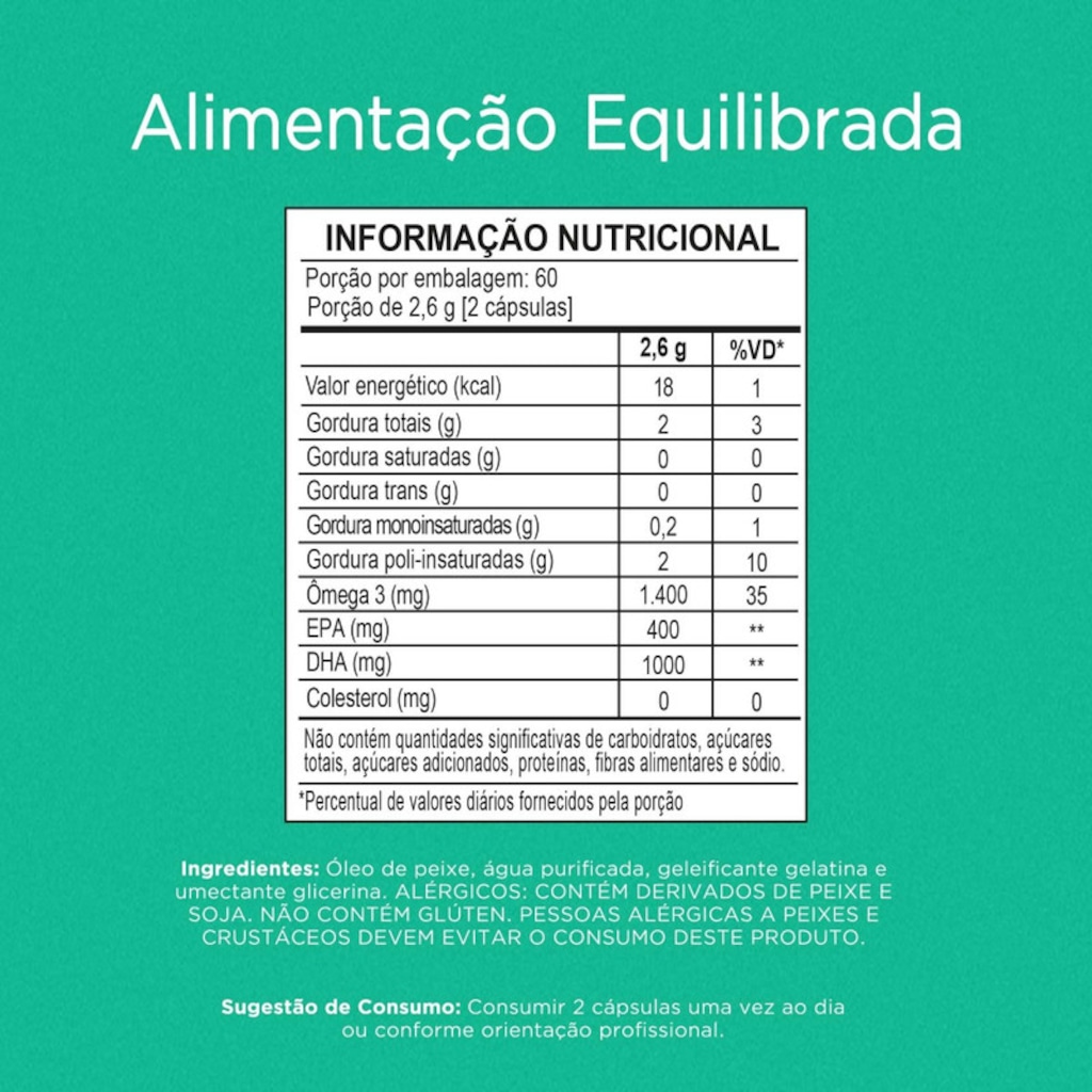 Imagem 3 do produto Nutrify DHA 1000 - Ácidos Graxos Ômega 3 - 120 Cápsulas