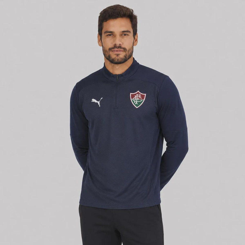 Imagem 3 do produto Blusão do Fluminense Puma Treino 1/4 Zip Top 2026 Masculino