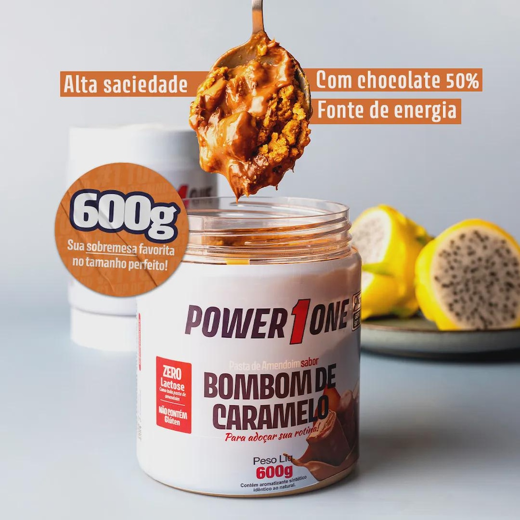 Imagem 5 do produto Pasta de Amendoim sabor Bombom de Caramelo 600g