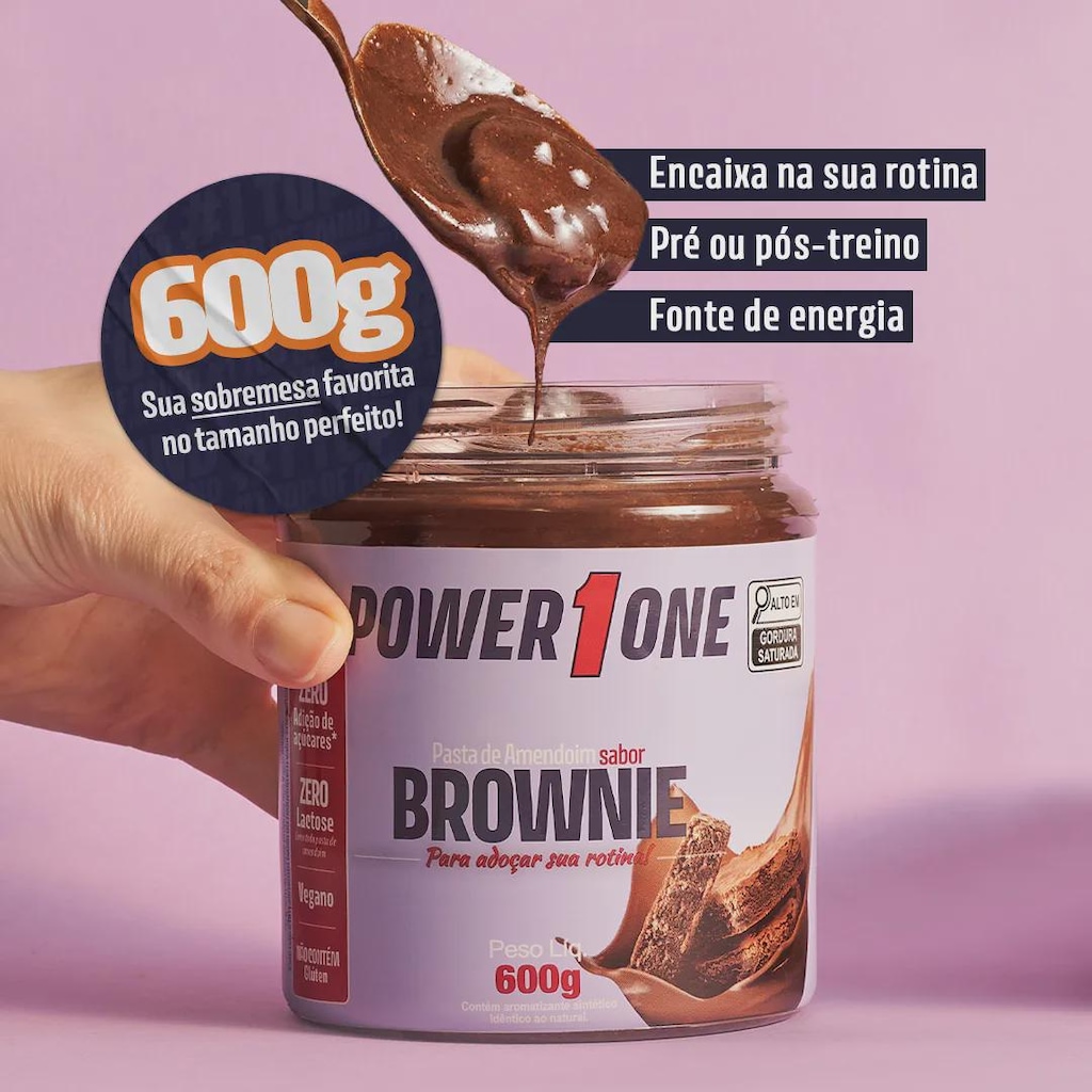 Imagem 5 do produto Pasta de Amendoim sabor Brownie 600g