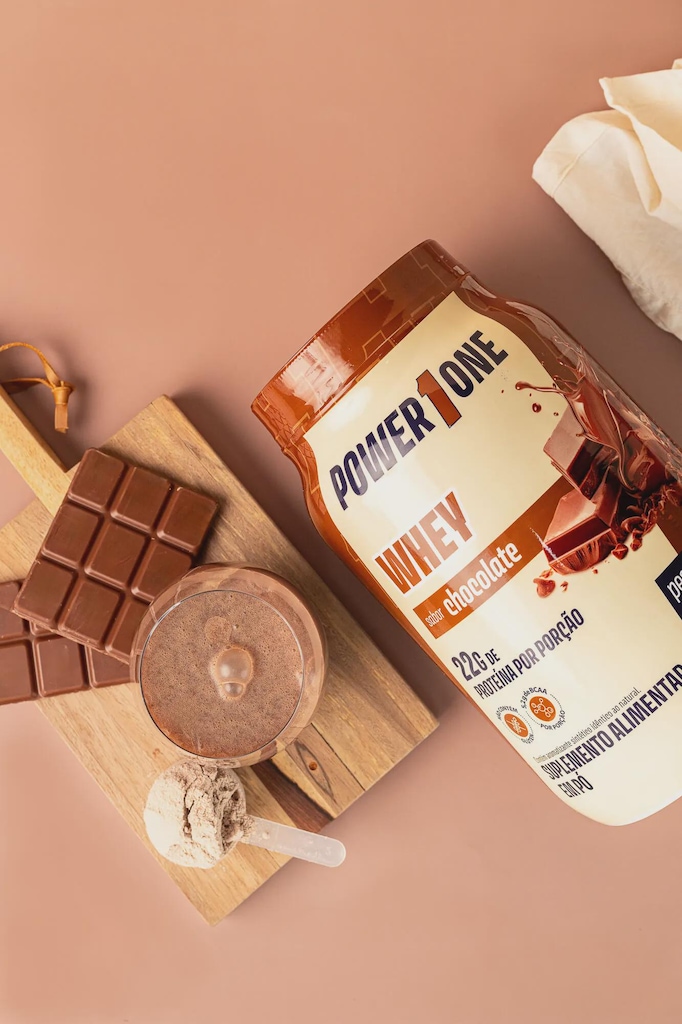 Imagem 2 do produto Whey Protein Concentrado Chocolate 900g Power1One