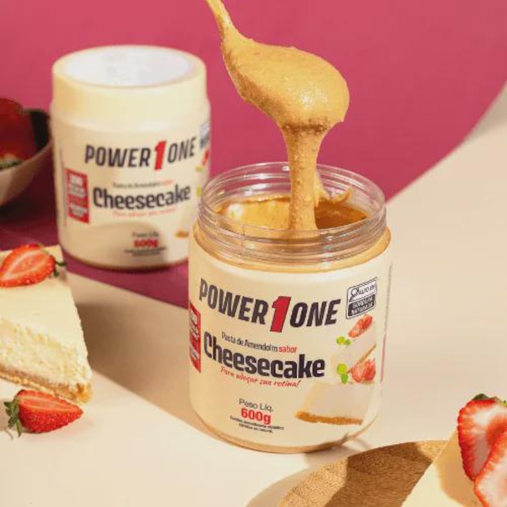 Imagem 2 do produto Pasta de Amendoim sabor Cheesecake 600g