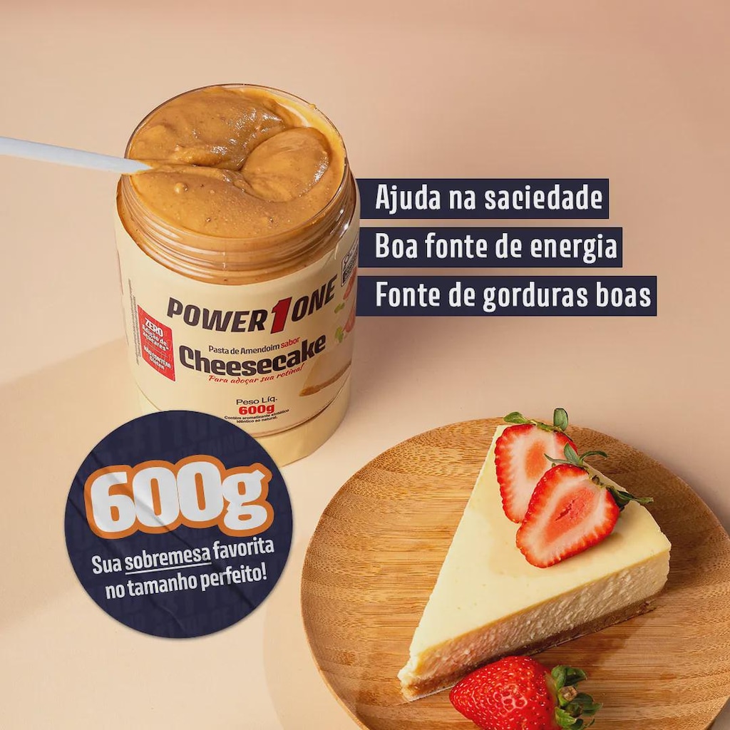 Imagem 5 do produto Pasta de Amendoim sabor Cheesecake 600g
