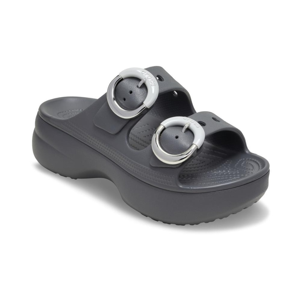 Imagem 2 do produto Sandália Crocs Saturday Platform Dipped Buckle Sandal Carbon - Unissex